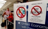 Пронос жидкости в ручной клади запрещен во всех аэропортах страны